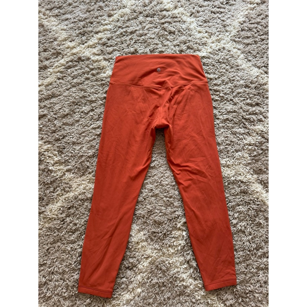 Lululemon Align High Rise Leggings Burnt Orange Rust Nulu Yoga Pants Womens 10 - Picture 2 of 5